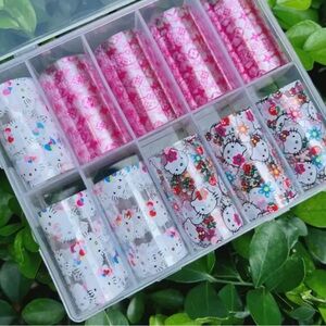 Foils nails hello kitty